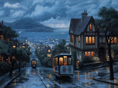 Rainy Night, San Francisco, California