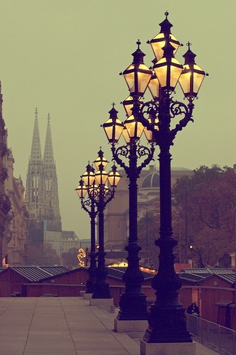 Street Lamps, Vienna, Austria