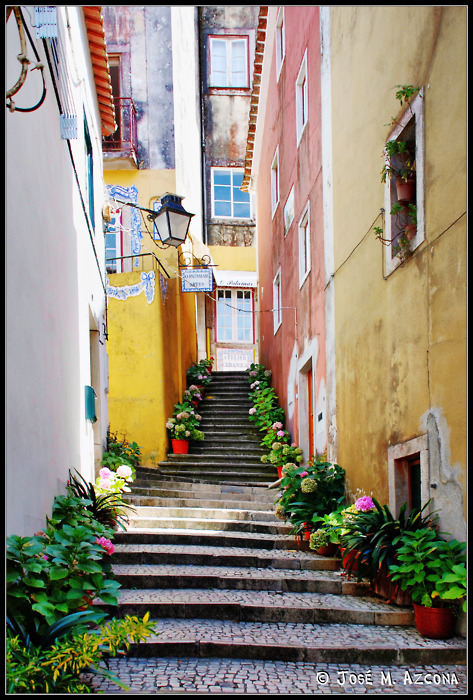 Side Street,  Lisbon, Portugal