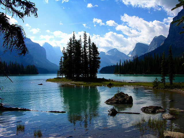 by Hornplayer on Flickr.Spirit Island - Maligne Lake, Jasper National Park, Canada.