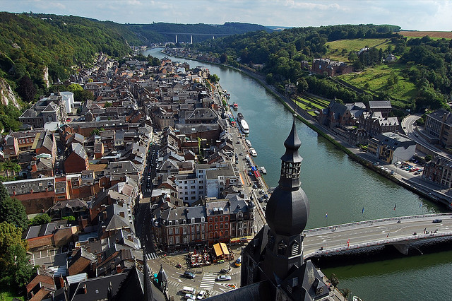 by Boobooo on Flickr.The city of Dinant on Meuse river - Wallonia, Belgium.