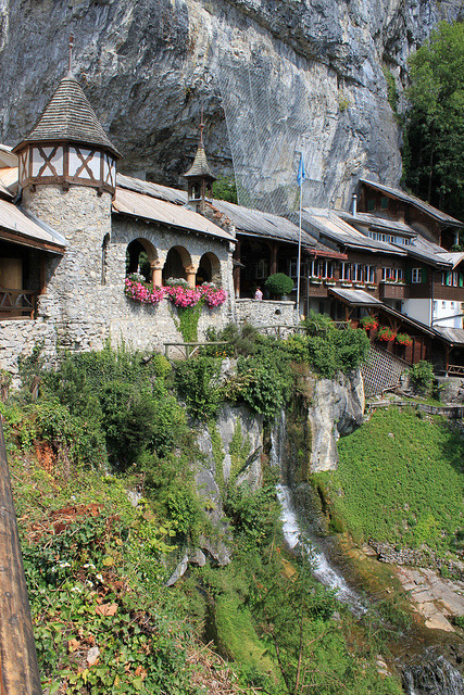 Entrance of St Beatus Caves, Interlaken, Switzerland
