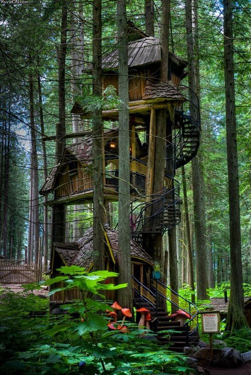 Three Story Treehouse, British Columbia, Canada