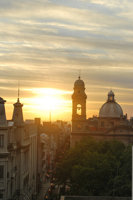Sunset in Montevideo, Uruguay