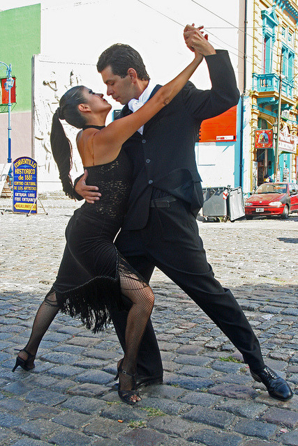 Street tango in La Boca, Buenos Aires, Argentina