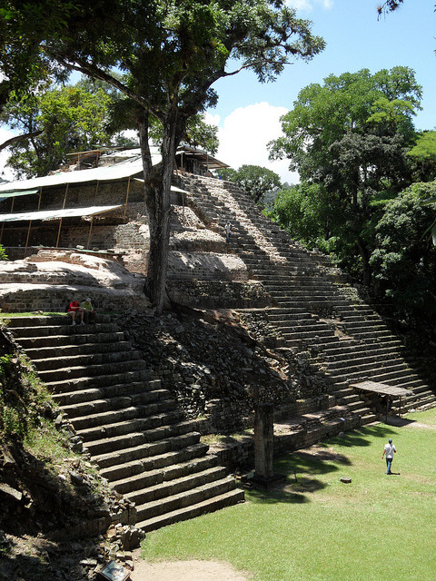 Mayan pyramids at Copan, Honduras