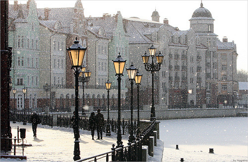 Snowy Day, Kaliningrad, Russia