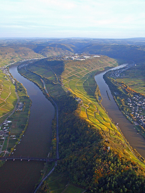The Moselle Loop at Zell in Rhineland-Palatinate, Germany