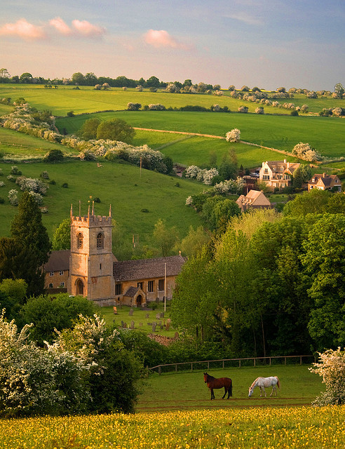 Pastoral Scene, Naunton, Gloucestershire, England