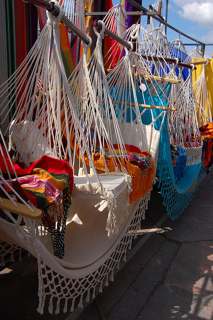 Hammocks shop in Otavalo, Ecuador