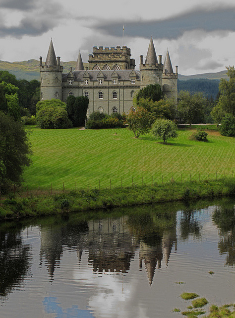 Inveraray Castle, ancestral home of the Duke of Argyll, Scotland