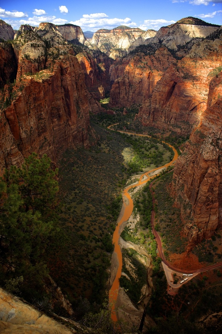 View of Zion National Park from Angels Landing