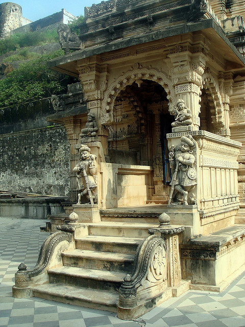 Entrance to the jain temples of Palitana / India